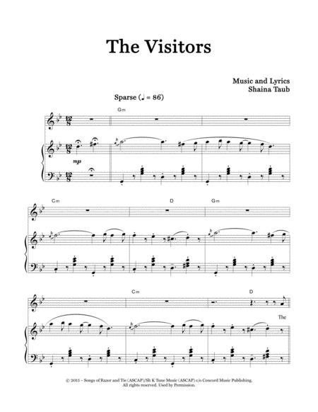Free Sheet Music The Visitors