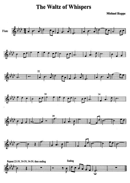 Free Sheet Music The Waltz Of Whispers