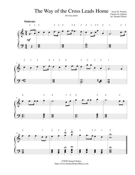 The Way Of The Cross Leads Home For Easy Piano Sheet Music