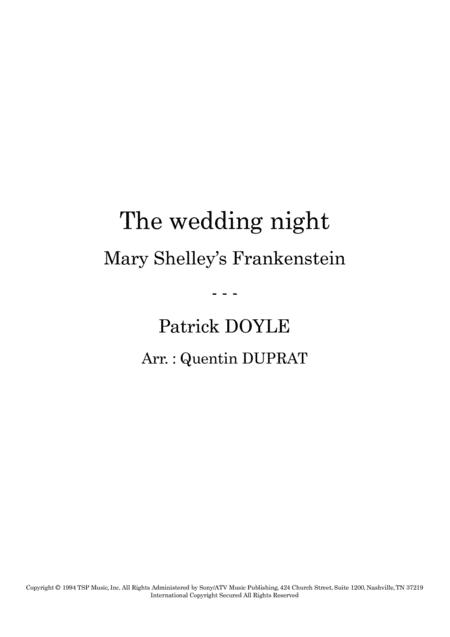 The Wedding Night Mary Shelleys Frankenstein Sheet Music