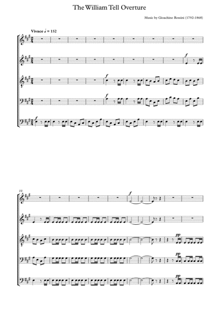 The William Tell Overture Sheet Music