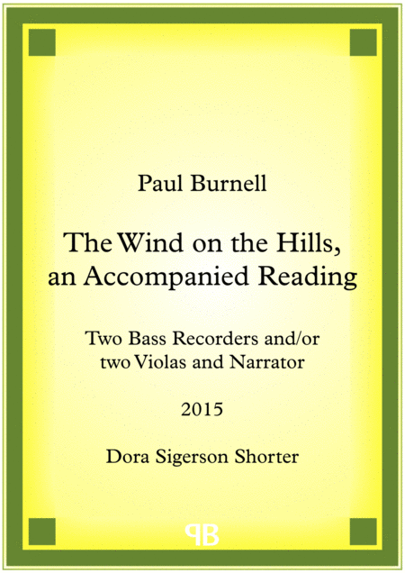 The Wind On The Hills An Accompanied Reading Sheet Music