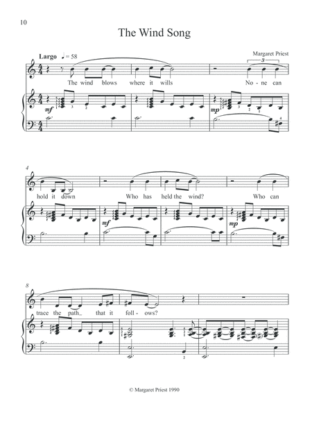 Free Sheet Music The Wind Song