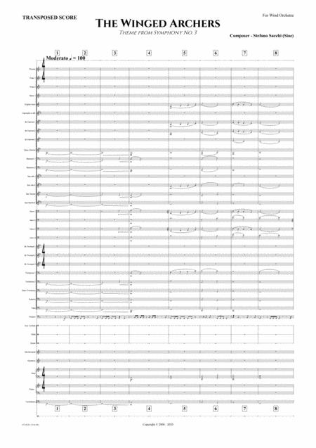 Free Sheet Music The Winged Archers