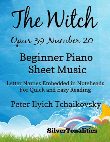 The Witch Album For The Young Opus 39 Number 20 Beginner Piano Sheet Music Sheet Music