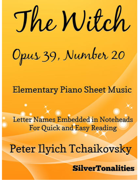 The Witch Opus 39 Number 20 Elementary Piano Sheet Music Sheet Music