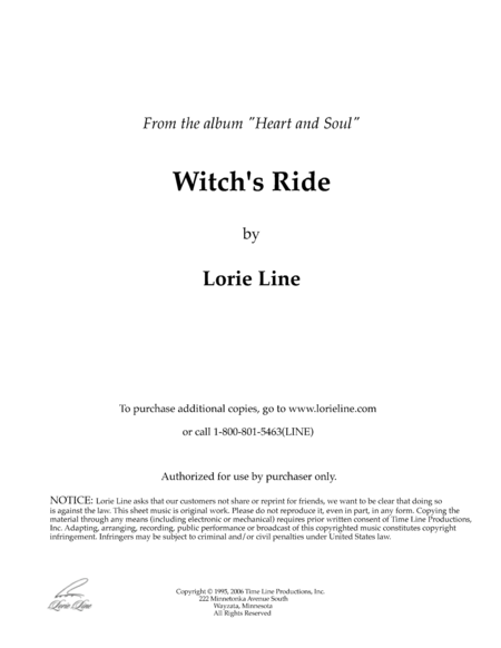 Free Sheet Music The Witchs Ride