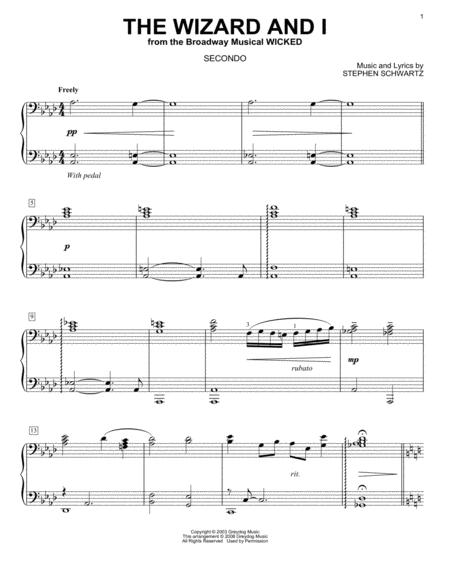 The Wizard And I From Wicked Arr Carol Klose Sheet Music