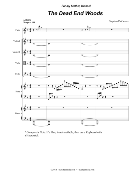 The Woods A Choral Symphony Full Score Sheet Music