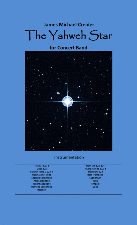 The Yahweh Star For Concert Band Sheet Music