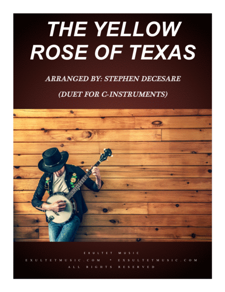 The Yellow Rose Of Texas Duet For C Instruments Sheet Music