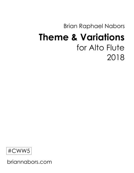 Free Sheet Music Theme And Variations For Alto Flute