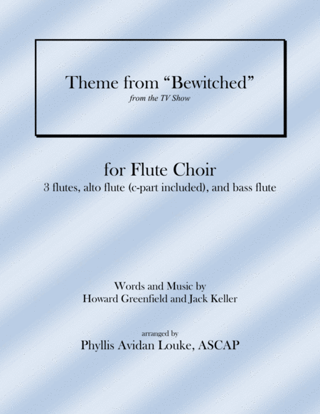 Theme From Bewitched For Flute Choir Sheet Music