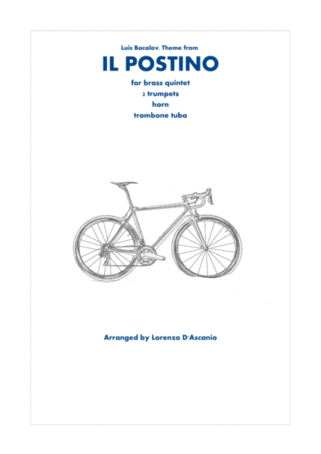 Theme From Il Postino L Bacalov Brass Quintet Sheet Music