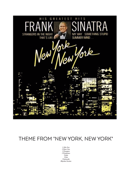 Theme From New York New York D Sheet Music