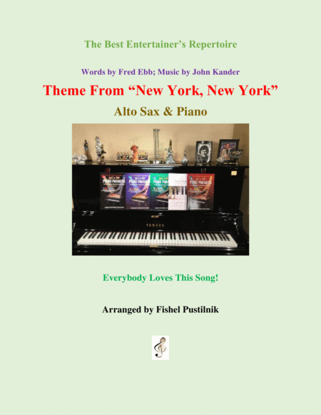 Theme From New York New York For Alto Sax And Piano Sheet Music