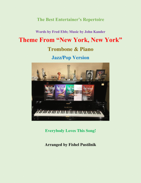 Theme From New York New York For Trombone And Piano Jazz Pop Version Sheet Music