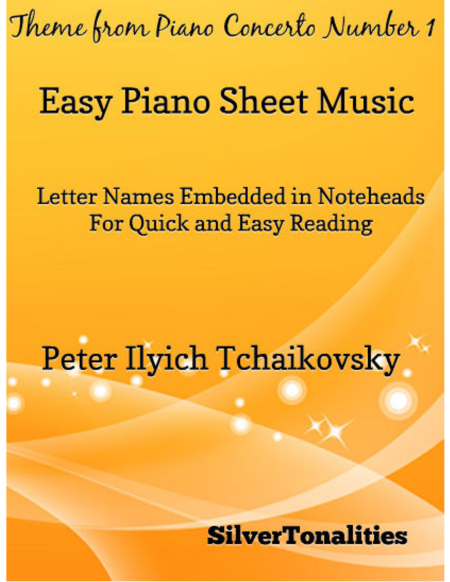 Theme From Piano Concerto Number 1 Easy Piano Sheet Music Sheet Music