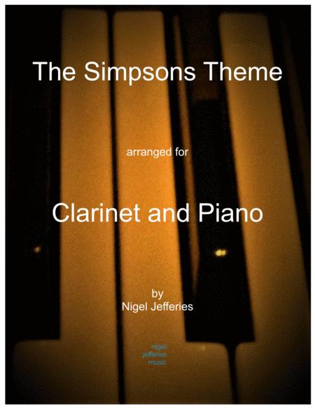 Theme From The Simpsons Arranged For Clarinet And Piano Sheet Music