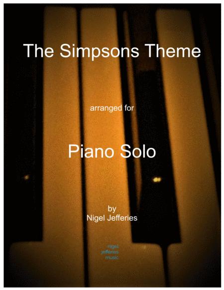 Theme From The Simpsons Arranged For Piano Sheet Music