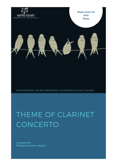 Free Sheet Music Theme Of Clarinet Concerto For Piano