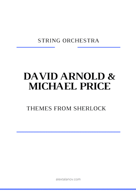 Free Sheet Music Themes From Sherlock Main Theme Watsons Theme