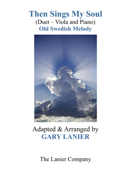 Then Sings My Soul For Viola Piano With Parts Sheet Music