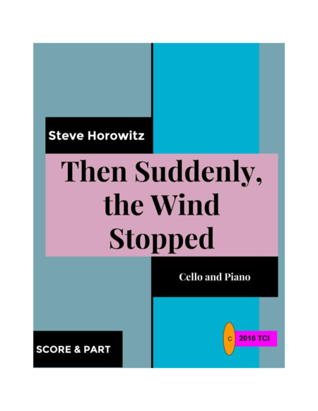 Then Suddenly The Wind Stopped Sheet Music