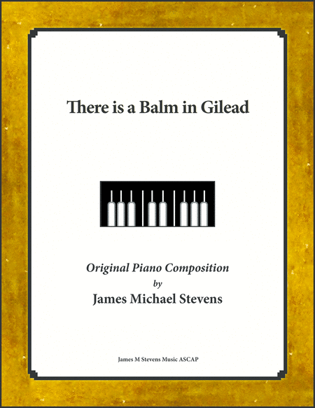 There Is A Balm In Gilead Sacred Piano Sheet Music