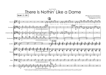 There Is Nothin Like A Dame 3 Horns Rhythm Section And Vocal Sheet Music