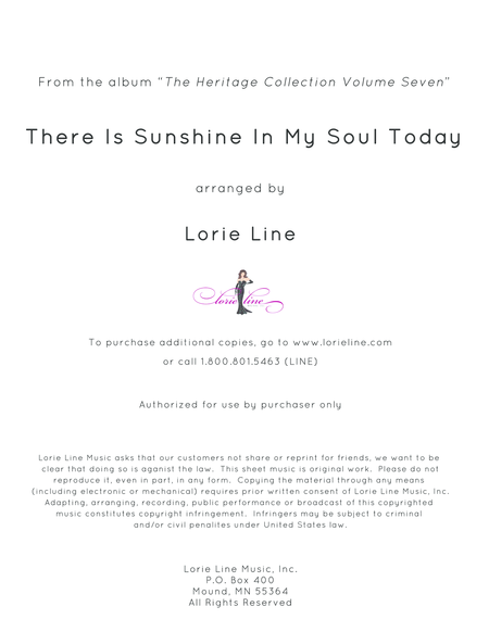 There Is Sunshine In My Soul Today Sheet Music