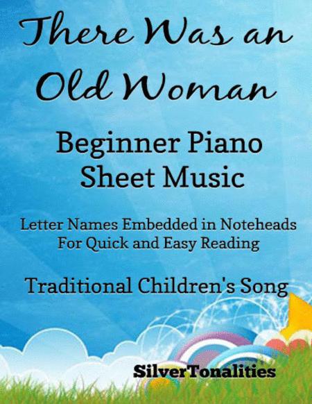 Free Sheet Music There Was An Old Woman Beginner Piano Sheet Music