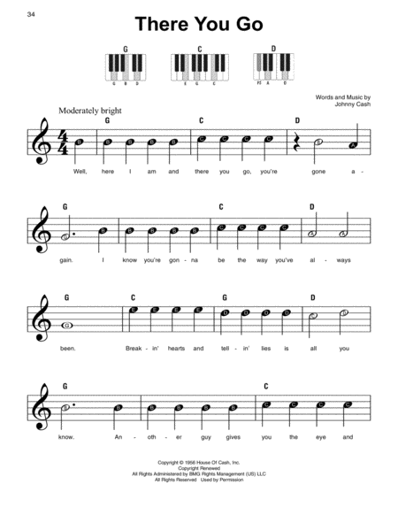 Free Sheet Music There You Go