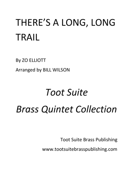 Theres A Long Long Trail Sheet Music