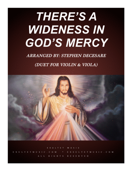 Free Sheet Music Theres A Wideness In Gods Mercy Duet For Violin And Viola