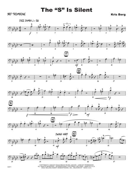 Free Sheet Music Thes Is Silent 3rd Trombone