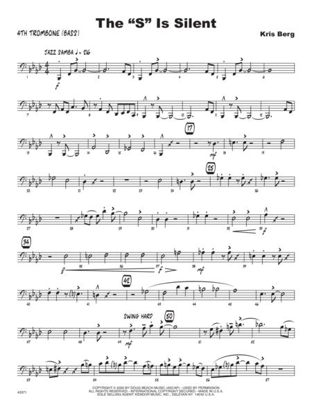 Thes Is Silent 4th Trombone Sheet Music