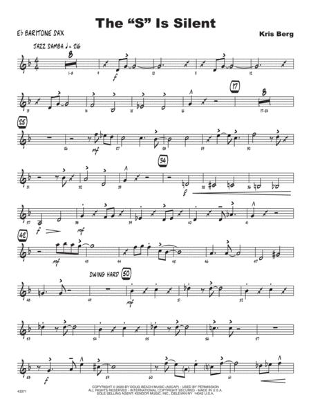 Thes Is Silent Eb Baritone Saxophone Sheet Music