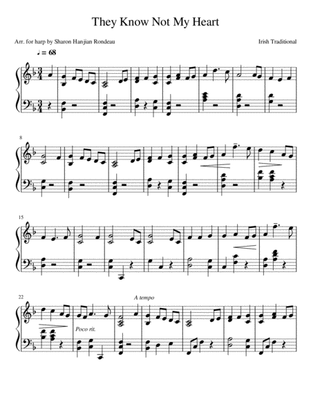 They Know Not My Heart Sheet Music