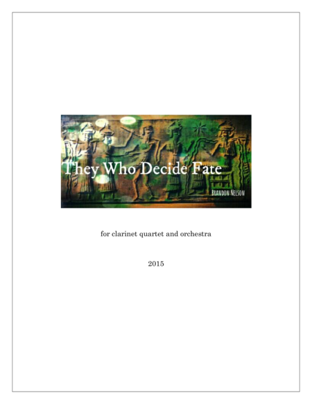 They Who Decide Fate Sheet Music