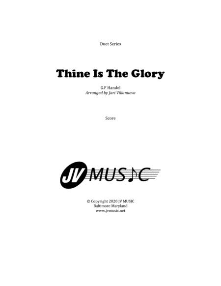 Free Sheet Music Thine Is The Glory Duet For Bb Instruments