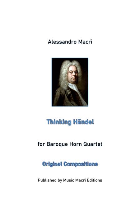 Free Sheet Music Thinking Hndel For Baroque Horn Quartet