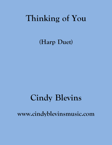 Thinking Of You Arranged For Harp Duet Sheet Music