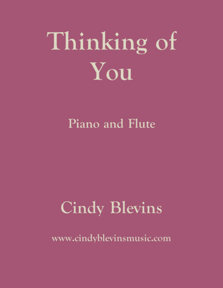 Free Sheet Music Thinking Of You For Piano And Flute