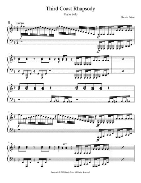 Free Sheet Music Third Coast Rhapsody