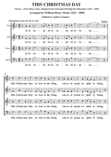 This Christmas Day A Cappella Satb Sheet Music