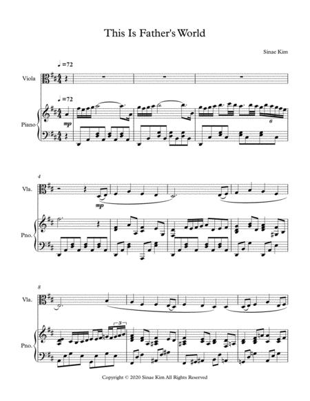 This Is Father World For Viola And Piano Sheet Music