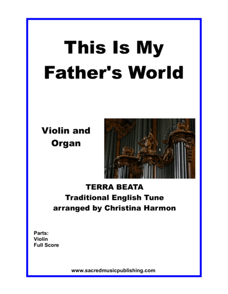 This Is My Fathers World Violin And Organ Sheet Music