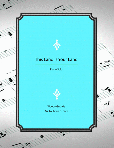 This Land Is Your Land Piano Solo Sheet Music