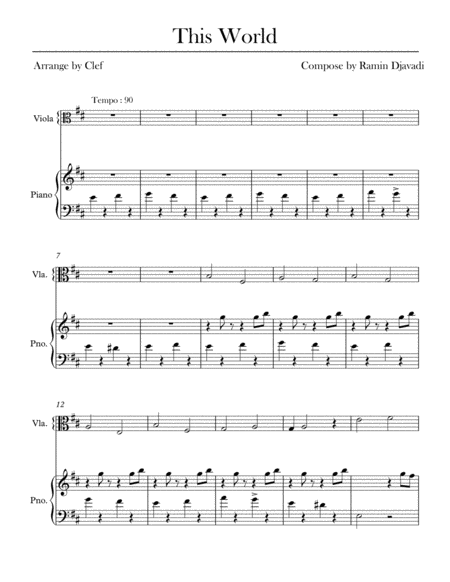 This World Westworld Sheet Music